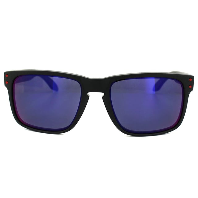 Oakley Sunglasses Holbrook OO9102 36 Matt Black Positive Red Iridium