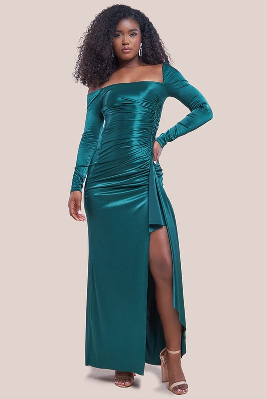 One shoulder split dress 2025