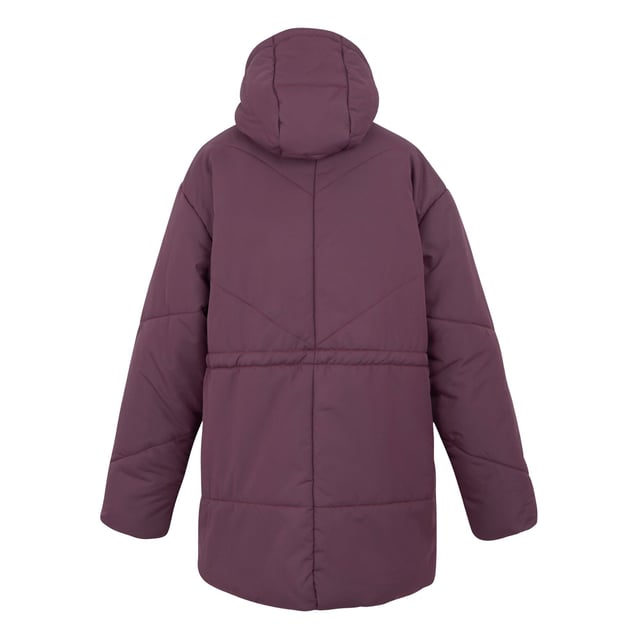 Shell: Polyester. Lining Material: 100% Polyester. Fabric: Baffled, Micro Taslan, Synthetic, Taslan. Lining: Taffeta. Design: Plain. Fabric Technology: DWR Finish, Insulating, Weather Resistant. Neckline: Hooded. Sleeve-Type: Long-Sleeved. Padded, Snug Fit. Cuff: Ribbed. Hood Features: Adjustable, Drawcord, Grown On Hood. Pockets: 2 Lower Pockets. Fastening: Full Zip, Stormflap. Waistline: Adjustable, Drawcord. Sustainability: Eco Friendly, Feather-Free, Made from Recycled Materials. 8 UK: 32 in. 10 UK: 34 in. 12 UK: 36 in. 14 UK: 38 in. 20 UK: 145 in. 22 UK: 48 in. 24 UK: 50 in. 26 UK: 52 in. 18 UK: 43 in. 16 UK: 40 in.