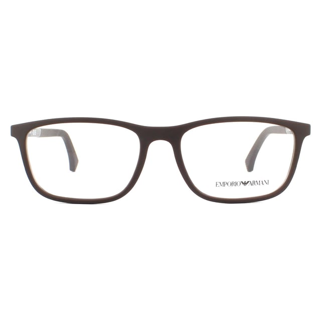 Las gafas de hombre Emporio Armani EA3069 5196 Rubber Brown son un modelo ligero y fácil de llevar fabricado en plástico de acetato. El logotipo de Emporio Armani adorna las patillas.