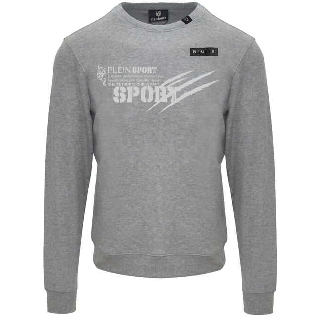 Blijf warm in stijl met de Legacy Logo Grey Jumper van Plein Sport in een strakke grijze kleur. Deze trui is perfect voor zowel casual als atletische kleding en zal uw garderobe naar een hoger niveau tillen met zijn opvallende ontwerp en hoogwaardige vakmanschap. Neem niet zomaar genoegen met een trui, maar kies voor Plein Sport voor ultiem comfort en mode! 52% katoen, 48% polyester, sportkleding Groot merklogo aan de voorkant, groot Legacy-logo, leren patch aan de voorkant Slim fit Stijlcode: FIPSG601 94