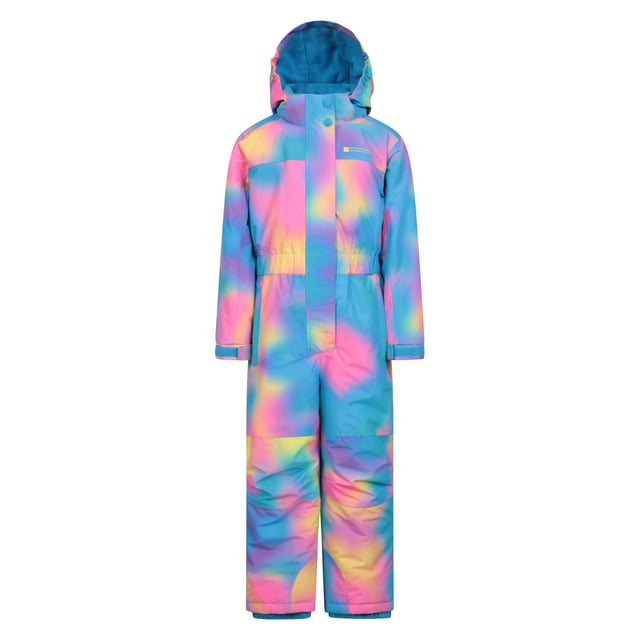 Mountain Warehouse Childrens/Kids Cloud Print Waterproof Snowsuit (Blue)