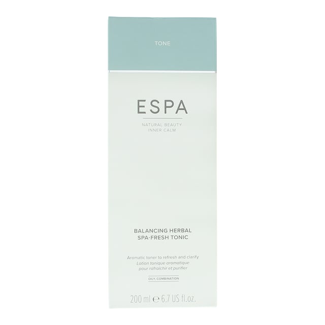 Apply Balancing Herbal Spafresh Tonic to a dry cotton wool pad after cleansing and sweep over face, neck and décolleté.