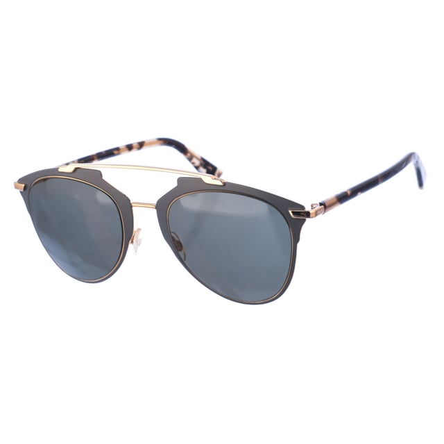 Women's sunglasses, with metal frames.
 Aviator-shaped frame.
 Acetate temples.
 100% UV Protection.
 Anti-reflective lenses.
 Includes certificates of authenticity and warranty.
 Measures: Measurements: Lens height: 47 mm, Lens width: 52 mm, Bridge: 21 mm, Temples: 140 mm.
 Composition: Metal
 Care:
Cleaning and maintenance:
 - Clean the glasses with soap and water (neutral).
 - Do not use dirty or abrasive cloths, which may alter the characteristics of the filters.
 - Use only original accessories and spare parts.