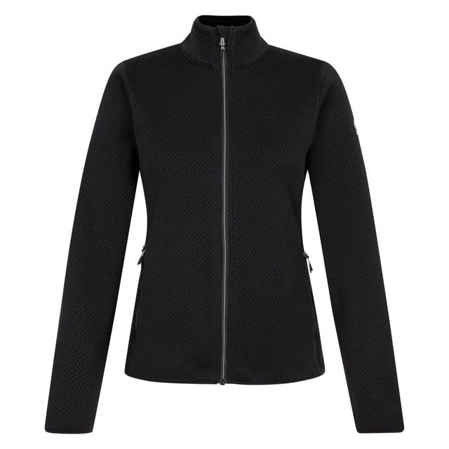 Material: Recycled Polyester. Fabric: Jacquard, Knitted, Stretch. Design: Plain. Hem: Stretch Binding. Chin Guard. Neckline: Funnel Neck. Sleeve-Type: Long-Sleeved. Cuff: Stretch Binding. Pockets: 2 Lower Pockets, Zip. Fastening: Full Zip. 6 UK: 30 in. 8 UK: 32 in. 10 UK: 34 in. 12 UK: 36 in. 14 UK: 38 in. 18 UK: 43 in. 16 UK: 40 in.