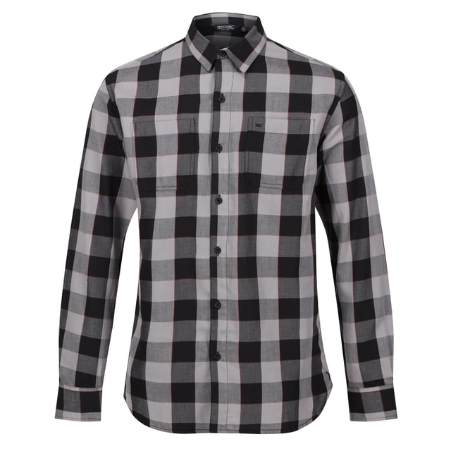 100% Cotton. Fabric: Brushed, Coolweave. Design: Checked. Pockets: 2 Chest Pockets. Fastening: Button. Cuff: Button Up. Neckline: Collared. Sleeve-Type: Long-Sleeved.
