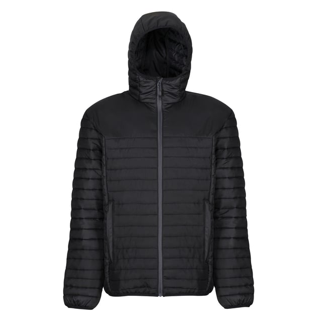 Materiaal: 100% gerecycleerd polyester. Ontwerp: Gewatteerd. 180gsm. Stoftechnologie: Isolerend, Thermo-Guard, Waterafstotend. Samendrukbaar. Halslijn: Kapitein. Mouwtype: Met lange mouwen. Zakken: 2 Lagere zakken. Bevestiging: Volledige ritssluiting. Geschikt voor: Borduren, Bedrukken.