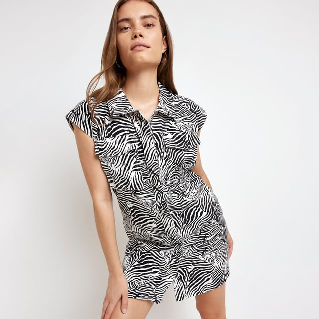 River Island Womens Mini Shift Dress White