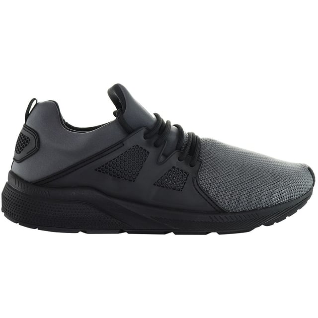 The Henleys Salendine Men's Running Trainers are meticulously crafted to enhance your running experience with a perfect blend of comfort, style, and performance. Here's what sets them apart:

 Streamlined Design:  The Salendine trainers boast a sleek and modern design, ensuring you look sharp both on and off the track.

 Breathable Mesh Upper:  Engineered with a breathable mesh upper, these trainers facilitate airflow to keep your feet cool and comfortable during even the most intense runs.

 Lightweight Construction:  Constructed with lightweight materials, the Salendine trainers provide a feather-light feel, enabling effortless movement and agility with every step.

 Responsive Cushioning:  Featuring responsive cushioning in the midsole, these trainers offer excellent shock absorption and energy return, reducing fatigue and enhancing your overall performance.

 Durable Rubber Outsole:  The durable rubber outsole of the Salendine trainers delivers exceptional traction and grip on various surfaces, ensuring stability and confidence in every stride.