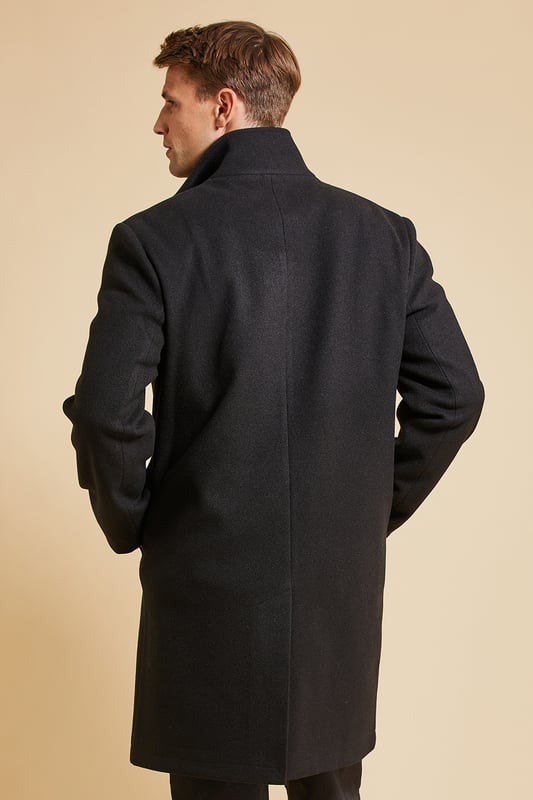 Calvin klein luxe clearance funnel neck coat