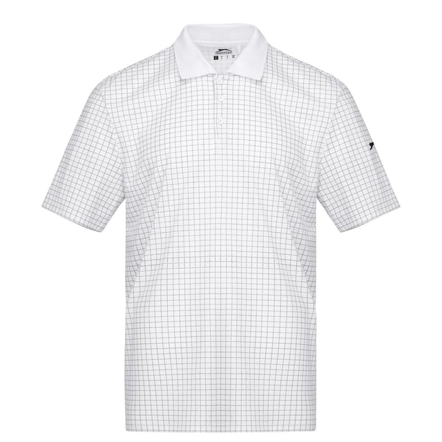 Slazenger Mens Check Golf Polo Shirt