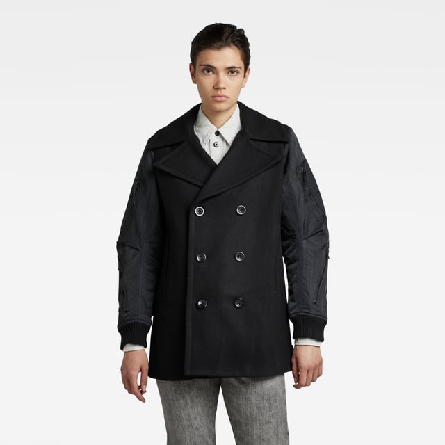G Star RAW Bomber Sleeve Peacoat