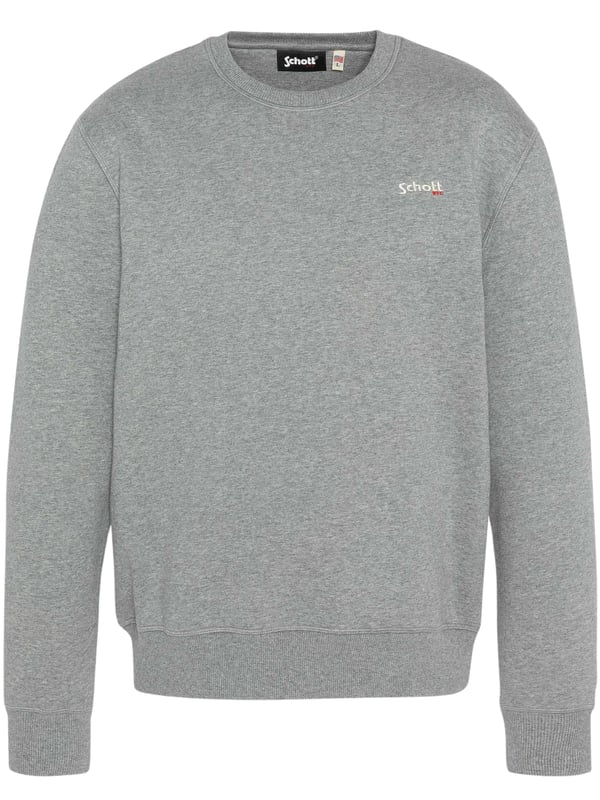 Erleben Sie klassischen Komfort mit dem Crewneck Sweatshirt SWCASUAL1 von Schott. Das charakteristische bestickte Schott-Logo auf der Brust setzt ein modisches Statement. Mit einem Rippstrickkragen, Manschetten und Bund bietet dieses Sweatshirt eine zeitlose Passform und Haltbarkeit. Der Standard Fit sorgt für eine entspannte und bequeme Passform, die zu jedem Casual-Look passt.