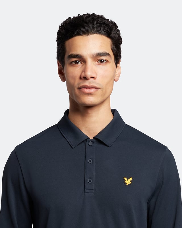 Lyle and scott hot sale long sleeve polo