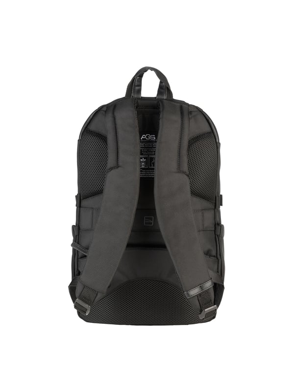 Unisex rugzak met ritssluiting. één met ritssluiting en twee open binnenzakken. één voorkant met ritssluiting, één achterkant met ritssluiting en twee open zijvakken met externe vakken. ontbrekende schouderband.  Handvat van gerecycled polyethyleentereftalaat. een binnencompartiment.  extern materiaal.  Binnenkant van gerecycled polyethyleentereftalaat. Afmetingen: 31x46,5x17 cm. Modeproduct