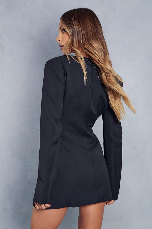 Structured blazer dress clearance