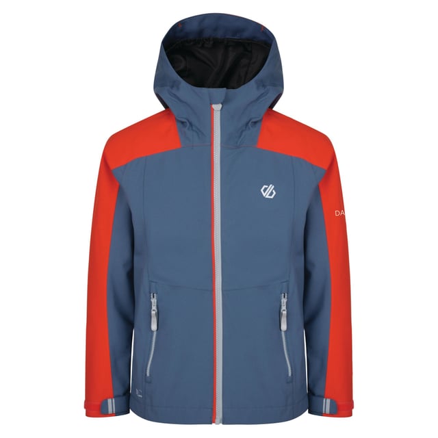 100% Polyester; Ared V02 20000 Oxford polyester 4-way stretch fabric. Grown on technical hood with high collar and elastication and roll away hood function. 2 x zipped lower pockets. Reflective detail for enhanced visibility.