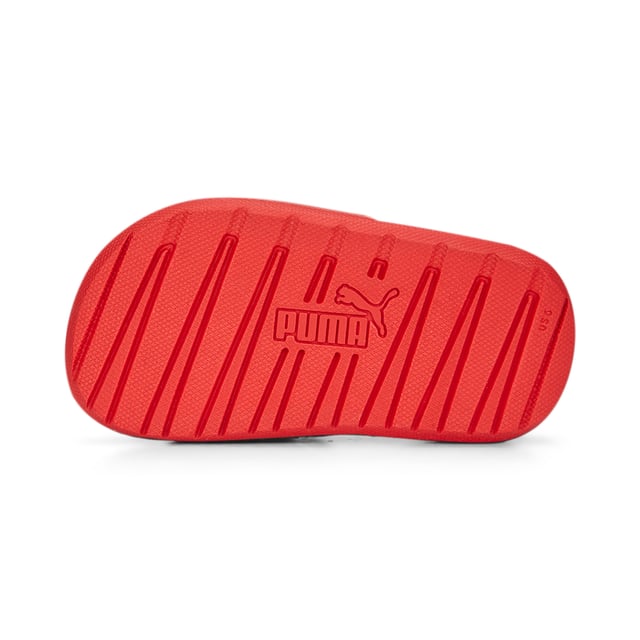 PRODUCT STORY: Meet the perfect summer shoes for your little one. These simple, lightweight slides feature a comfortable IMEVA midsole and an elasticated heel strap to keep them in place. Just slip them on and you’re set for a day at the beach or just hanging out at home. DETAILS: Synthetic upper; IMEVA midsole; IMEVA outsole; PUMA No. 1 Logo on the upper; PUMA Babies: Recommended for toddlers between 0 and 4 years.
