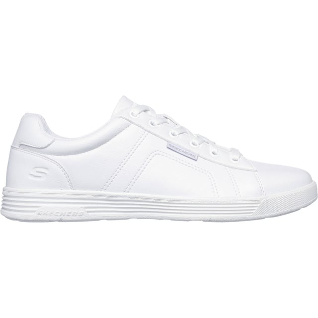 Strakke looks en cool comfort worden gecombineerd in Skechers Cavell - Hensley. Deze Classic Fit sneaker heeft een bovenwerk van imitatieleer met decoratieve stikseldetails, een vetersluiting aan de voorkant en een dempende Skechers Air-Cooled Memory Foam binnenzool.