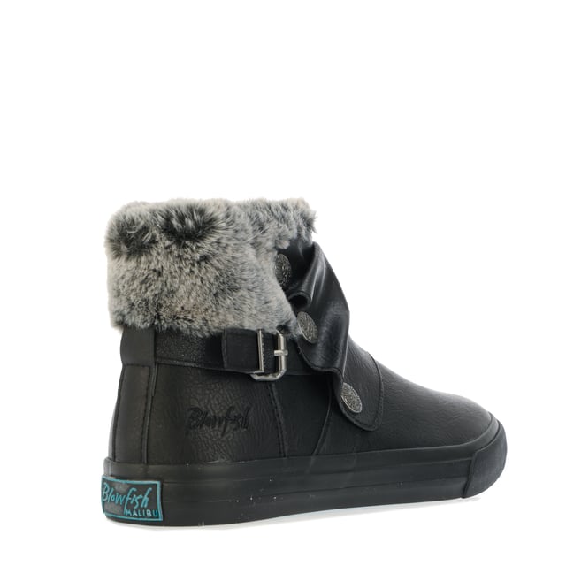 Women s Blowfish Malibu Mahokia Shearling Ankle Boots in Black
