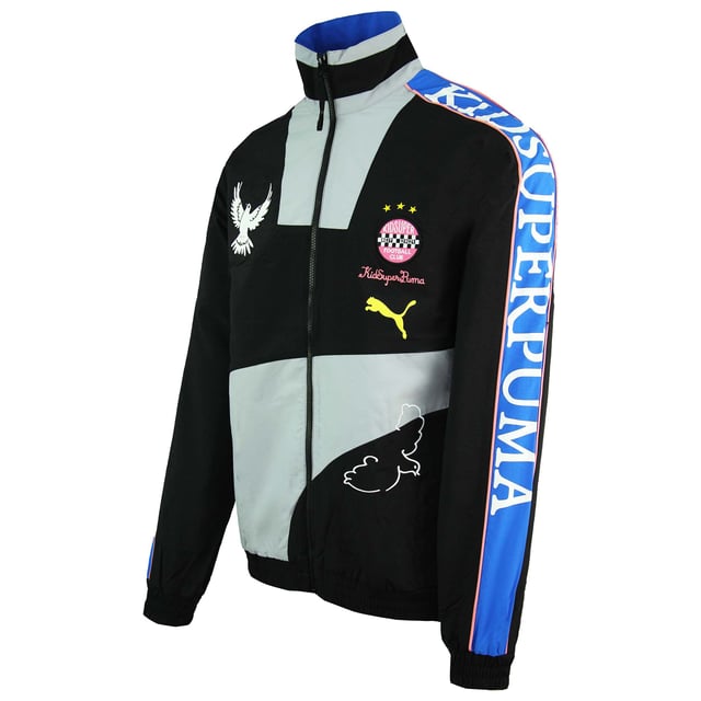 Puma x Kidsuper Studios Langarm Zip Up Blue Herren Track Jacke 598461 01