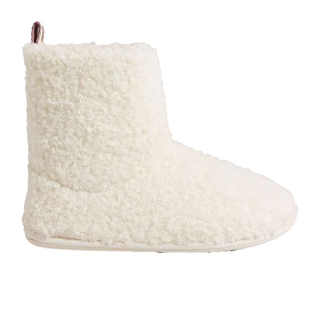 Ted Baker Hamlei Borg Womens Beige Webbing Slippers