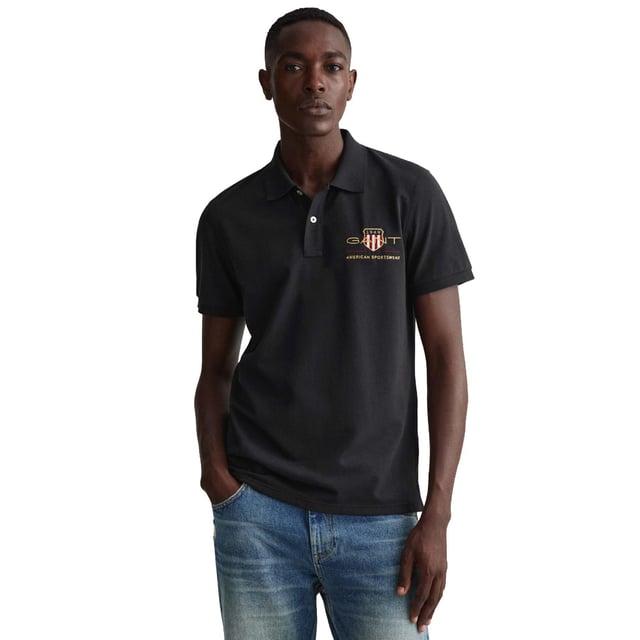 Gant black polo shirt 2025