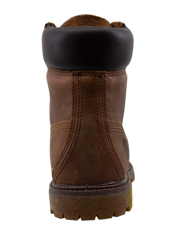 Timberland 6 Inch Premium Rugged Brown Leather Lace Up Womens Boots 8554B