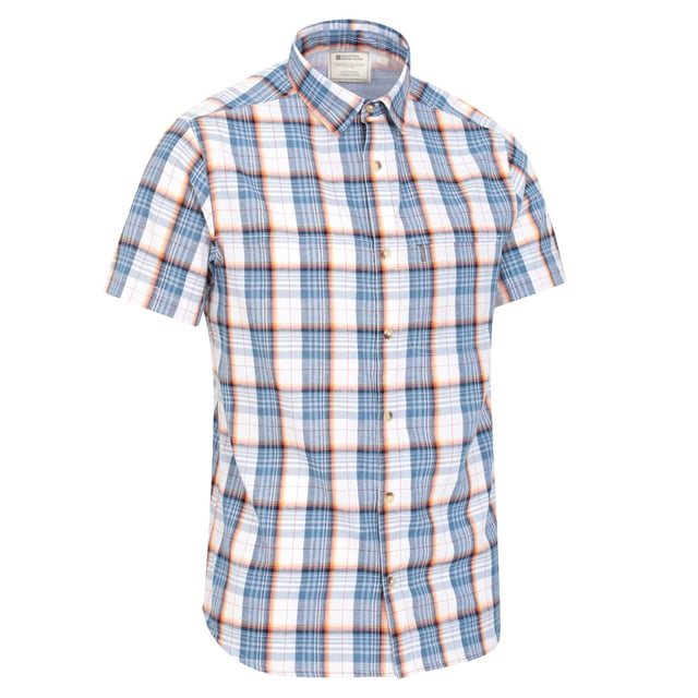 Outer Materials: 100% Cotton. Design: Checked. Lining: Mesh. Pockets: 1 Chest Pocket, Zip. Fastening: Button-Down. Sleeve-Type: Short-Sleeved. Neckline: Turn Down Collar. Fabric Technology: Breathable, Lightweight. XXS: 33 in. XS: 35 in. S: 37 in. M: 40 in. L: 43 in. XL: 46 in. XXL: 49 in. 3XL: 53 in. 4XL: 56 in.