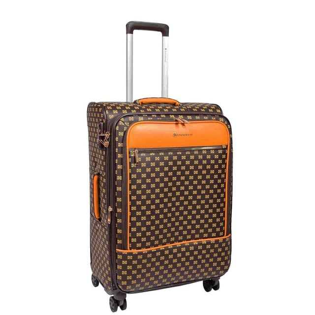 Elevate your travel experience with this Strong Soft Shell Durable Cabin Suitcases. This comprehensive collection includes a cabin suitcase, two check-in suitcases, delivering unparalleled convenience and style for your journeys.

Design Features:

Cabin suitcase designed to comply with airline regulations.
Check-in suitcases offer generous storage space, expandable by 5 cm for added flexibility.
Waterproof and durable PVC material for longevity and weather resistance.
360 rotating double wheels ensure effortless maneuverability.
TSA code lock guarantees security and peace of mind.
Crafted to withstand the test of time, this set embodies durability and elegance.
Seamlessly glide through airports and streets with the 360 rotating double wheels.
From the convenience of expandable storage to the assurance of the TSA lock, every detail is designed to enhance your travel experience. Travel smart, travel stylishly with Infinity.

MEASUREMNTS:

Cabin Suitcase: H: 55 (with wheels) / H: 48 (without wheels) x L: 37 x W: 21 cm, 2.7kg
Medium Suitcase: H: 68 (with wheels) / H: 61 (without wheels) x L: 44 x W: 29/34 cm, 3.8kg
Large Suitcase: H: 79 (with wheels) / H: 72 (without wheels) x L: 49 x W: 32/37 cm, 4.5kg.  - NOTE : Please select preferred size. Sizes sold individually, not in sets.