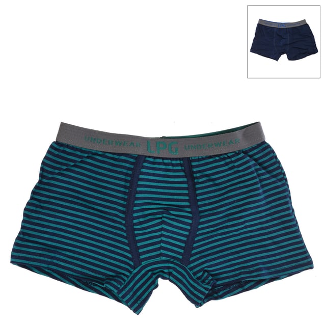 Set-2 Boxers.
 Kleur Blauw - groen
 Elastische tailleband met geborduurd logo.
 Ademende stof
 Anatomische voorkant met de mogelijkheid om vast te houden zonder te knellen.
 Naden in toon zichtbaar.

 Samenstelling: 95% Katoen, 5% Elastaan

 Onderhoud:
 - Wassen op max. 30º.
 - Niet bleken.
 - Niet in de droger.
 - Niet strijken.
 - Niet chemisch reinigen.
 Samenstelling: 95% Katoen, 5% Elastaan
 Onderhoud:
Onderhoud:
 - Wassen op max. temperatuur. 30º.
 - Geen bleekmiddel gebruiken.
 - Niet in de droger.
 - Niet strijken.
 - Niet chemisch reinigen.