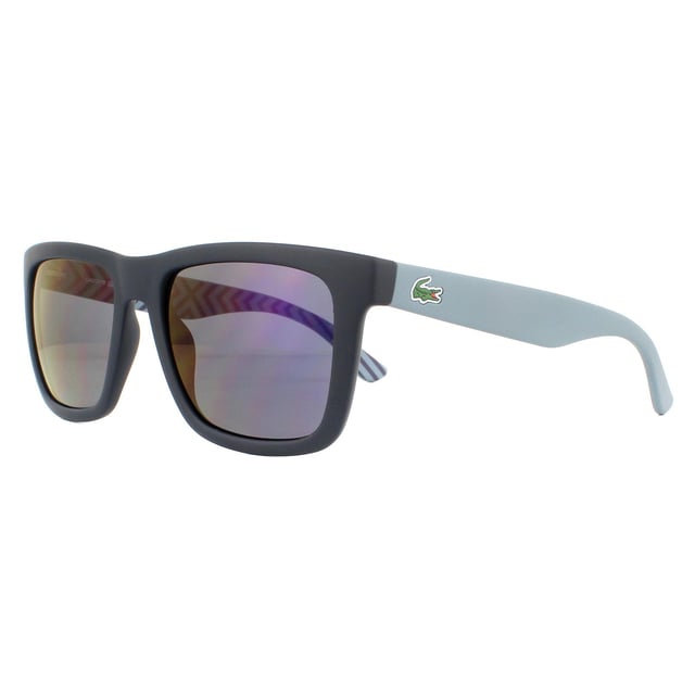 Lacoste Rectangle Mens Matte Blue Navy Blue Sunglasses