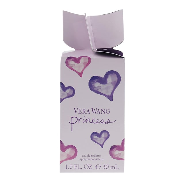 Princess us an Amber floral fragrance for women, which was created by Ilias Ermenidis and Harry Fremont, and launched in 2006 by Vera Wang. The fragrance contains top notes of Water Lily, Apricot, Apple and Mandarin Orange; middle notes of Dark Chocolate, Guava, Tiare Flower and Tuberose; and base notes of Vanilla, Amber and Woodsy Notes. The notes combine to create a fun, sweet youthful fragrance, with a floral-fruity blend. It's simple, yet carefree, and ideal for day to day wear. This "Cracker" form of the fragrance comes in a unique Christmas cracker style box..