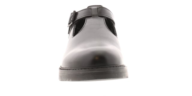 Kickers Womens School Shoes Finley T Bar Leather Buckle Black. Leather Upper. Pu Lining. Rubber Sole. Footwear Formal.