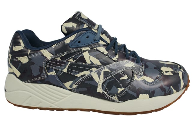 Puma XS 850 x BWGH Camo Blue Leather Lace Up Mens Trainers 357384