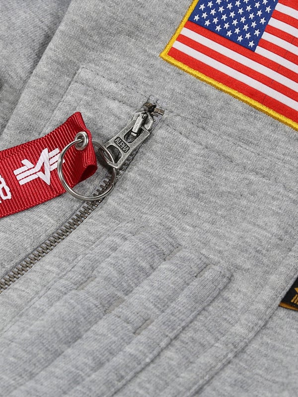 Alpha industries space shuttle hoodie grey store