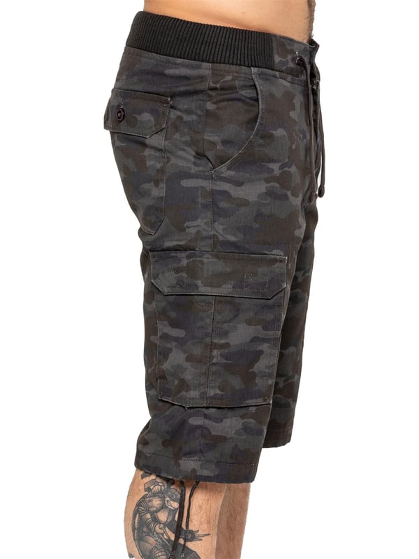 Heren Combat Cargo Broek Camouflage Camo Zomerbroek Alle Tailles van Enzo Jeans, Beige, 36W / 30L