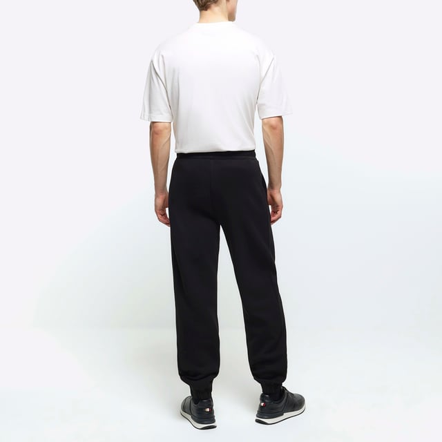 River Island Mens Joggers Black Regular Fit Cuffed