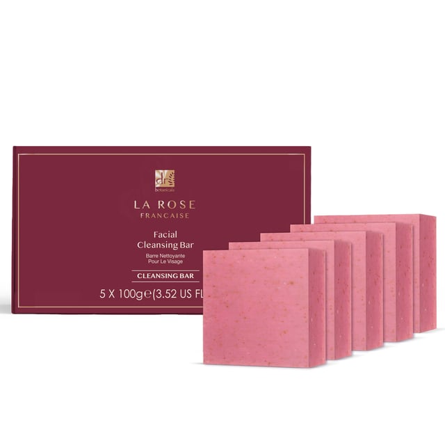 La Rose Française Facial Cleansing Bar is a luxurious product made with natural ingredients like Rose Centifolia Flower Powder, known for its calming and hydrating properties. This formula gently cleanses the skin while leaving it smooth, radiant, and healthy, perfect for those seeking a clean beauty option.