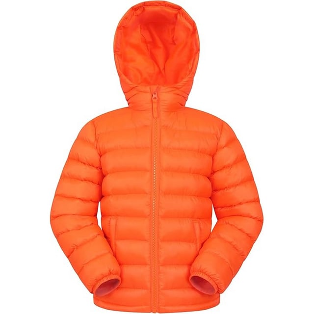 Outer Materials: 100% Polyamide. Lining Material: 100% Polyester. Filling Material: 100% Polyester. Filling: Microfibre. Design: Logo, Quilted. Fabric Technology: DWR Finish, Water Resistant. Cuff: Elasticated. Neckline: Hooded. Sleeve-Type: Long-Sleeved. Hood Features: Grown On Hood. Pockets: 2 Side Pockets. Fastening: Full Zip. 2-3 Years: 21.5 in. 3-4 Years: 22.5 in. 11-12 Years: 30.5 in. 5-6 Years: 24 in. 13 Years: 33 in. 7-8 Years: 26 in. 9-10 Years: 28.5 in.