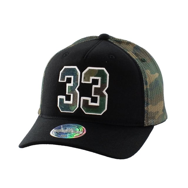 Mitchell y Ness New York Knicks Patrick Ewing Capilla verde negro ajustable MN NBA FL112 NYKNIC CAM