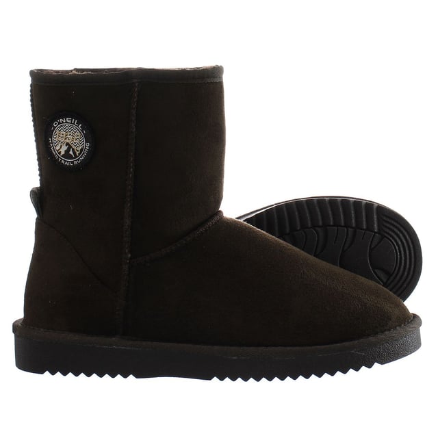 O'Neill Bolsa Chica Slip-On Marrón Ante Piel Botas Mujer 90223010_IKU
