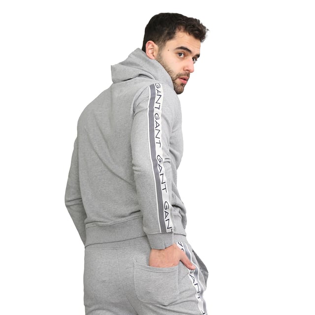 Gant Mens Pullover Striped Hoodie