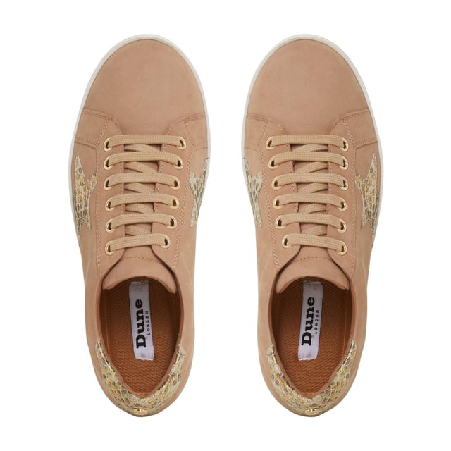 Dune edris lace up star trainers shop