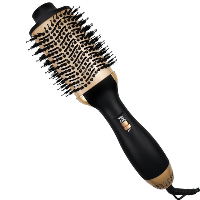 The All-in-One Professional Hair Styling Brush is a versatile tool designed to simplify your hair care routine. This innovative brush combines multiple functions, allowing you to detangle, style, and smooth your hair effortlessly. With its ergonomic design and high-quality materials, it caters to all hair types, making it an essential addition to your beauty arsenal.
Benefits:
Time-Saving: Reduces the need for multiple styling tools, streamlining your hair care routine.
Versatility: Works on various hair types, including straight, wavy, curly, and coily.
Damage Reduction: Minimizes hair breakage and damage compared to traditional brushes.
Enhanced Shine: Promotes a healthy, glossy finish by distributing natural oils throughout the hair.
User-Friendly: Ideal for both professional stylists and everyday users, making it accessible for everyone.