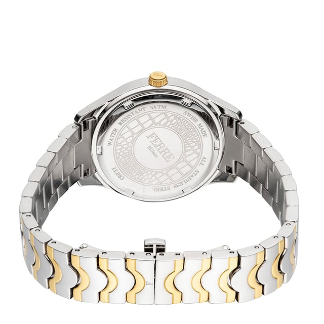 Ferre Milano FM1L083M0071 Womens White MOP Dial Stainle Steel  Watch