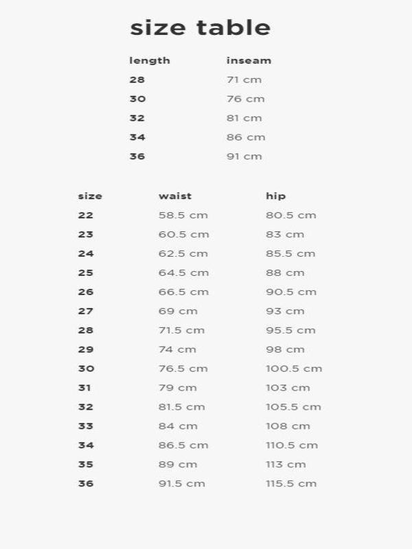 G star shop jeans sizing