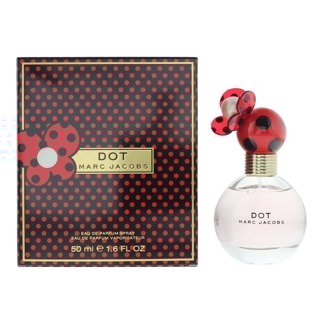 Dot is a fruity floral fragrance by Marc Jacobs. It was released in 2012. Top notes honeysuckle red berries dragon fruit. Middle notes jasmine orange blossom coconut. Base notes driftwood vanilla musk.