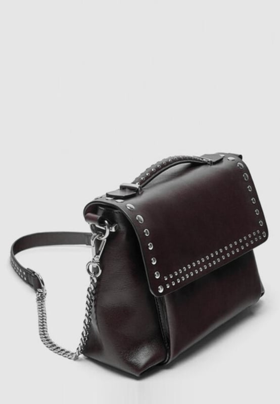 Zara Leather Crossbody Bag