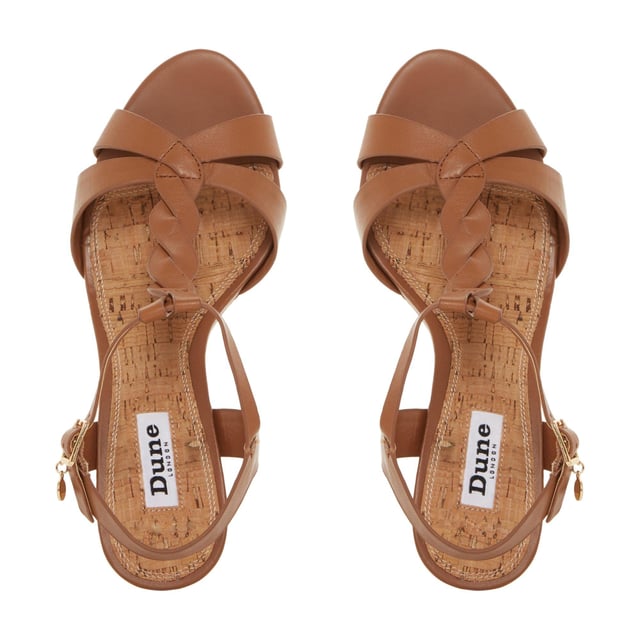 Dune koala wedge heel best sale sandals black